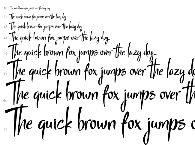 StarmiX font waterfall